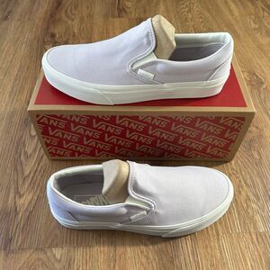 VANS off the wall lilac slip on shoes sneakers women’s 7 new in box